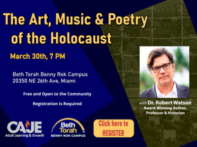 The Art, Music & Poetry of the Holocaust | Dr. Watson