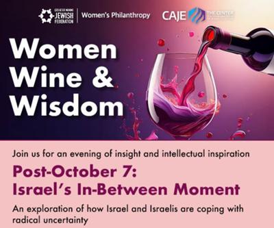 Women Wine & Wisdom Featuring Rabbi Leon Wiener Dow